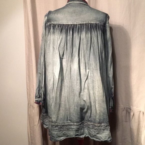 Denim Anthropologie Style Coat - Picture 4 of 5